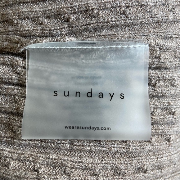 Sundays Fay Cableknit Dress NWOT Sleeveless Mini Dress in Toast - Picture 8 of 12